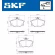 SKF VKBP 80913 A - Jeu de 4 plaquettes de frein avant