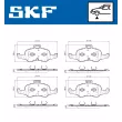 SKF VKBP 80981 - Jeu de 4 plaquettes de frein avant