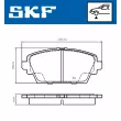SKF VKBP 81017 - Jeu de 4 plaquettes de frein avant