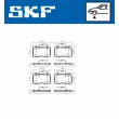 SKF VKBP 81039 E - Jeu de 4 plaquettes de frein avant