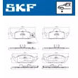SKF VKBP 81065 E - Jeu de 4 plaquettes de frein avant