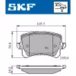 SKF VKBP 90023 - Jeu de 4 plaquettes de frein avant