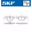 SKF VKBP 90026 - Jeu de 4 plaquettes de frein avant