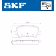 SKF VKBP 90027 - Jeu de 4 plaquettes de frein avant