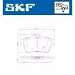 SKF VKBP 90030 - Jeu de 4 plaquettes de frein arrière