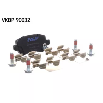 Jeu de 4 plaquettes de frein avant SKF VKBP 90032 A pour OPEL ASTRA 1.6 - 105cv