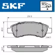 SKF VKBP 90045 - Jeu de 4 plaquettes de frein arrière