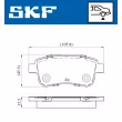 SKF VKBP 90058 - Jeu de 4 plaquettes de frein avant