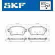 SKF VKBP 90059 - Jeu de 4 plaquettes de frein arrière