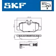 SKF VKBP 90060 E - Jeu de 4 plaquettes de frein avant