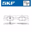SKF VKBP 90065 - Jeu de 4 plaquettes de frein avant