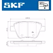SKF VKBP 90070 - Jeu de 4 plaquettes de frein avant