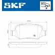 SKF VKBP 90074 - Jeu de 4 plaquettes de frein avant