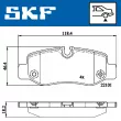 SKF VKBP 90080 - Jeu de 4 plaquettes de frein avant