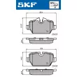 SKF VKBP 90090 - Jeu de 4 plaquettes de frein avant