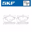SKF VKBP 90094 - Jeu de 4 plaquettes de frein avant