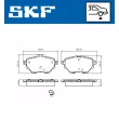 SKF VKBP 90101 - Jeu de 4 plaquettes de frein avant
