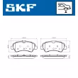 SKF VKBP 90102 - Jeu de 4 plaquettes de frein avant