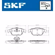 SKF VKBP 90114 - Jeu de 4 plaquettes de frein avant