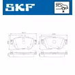 SKF VKBP 90121 - Jeu de 4 plaquettes de frein avant