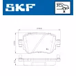 SKF VKBP 90129 - Jeu de 4 plaquettes de frein avant