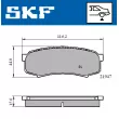 SKF VKBP 90136 - Jeu de 4 plaquettes de frein avant