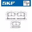 SKF VKBP 90139 A - Jeu de 4 plaquettes de frein avant