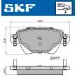 SKF VKBP 90170 - Jeu de 4 plaquettes de frein avant