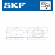 SKF VKBP 90184 - Jeu de 4 plaquettes de frein avant