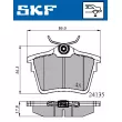 SKF VKBP 90186 - Jeu de 4 plaquettes de frein arrière