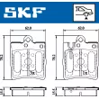 SKF VKBP 90199 - Jeu de 4 plaquettes de frein avant