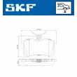 SKF VKBP 90209 - Jeu de 4 plaquettes de frein avant