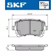 SKF VKBP 90221 - Jeu de 4 plaquettes de frein arrière