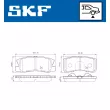 SKF VKBP 90222 - Jeu de 4 plaquettes de frein avant