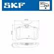 SKF VKBP 90229 - Jeu de 4 plaquettes de frein avant