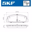 SKF VKBP 90255 - Jeu de 4 plaquettes de frein avant