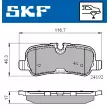 SKF VKBP 90257 - Jeu de 4 plaquettes de frein avant
