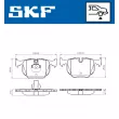 SKF VKBP 90279 - Jeu de 4 plaquettes de frein avant