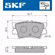SKF VKBP 90307 - Jeu de 4 plaquettes de frein avant