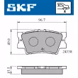SKF VKBP 90307 - Jeu de 4 plaquettes de frein arrière