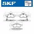 SKF VKBP 90368 A - Jeu de 4 plaquettes de frein avant