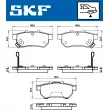 SKF VKBP 90381 A - Jeu de 4 plaquettes de frein avant