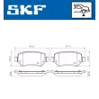 SKF VKBP 90453 - Jeu de 4 plaquettes de frein avant