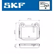 SKF VKBP 90482 - Jeu de 4 plaquettes de frein avant