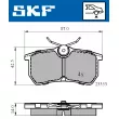 SKF VKBP 90484 - Jeu de 4 plaquettes de frein arrière