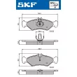 SKF VKBP 90485 - Jeu de 4 plaquettes de frein avant