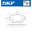 SKF VKBP 90498 - Jeu de 4 plaquettes de frein avant