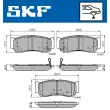 SKF VKBP 90538 A - Jeu de 4 plaquettes de frein avant