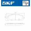 SKF VKBP 90552 A - Jeu de 4 plaquettes de frein avant