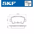 SKF VKBP 90582 - Jeu de 4 plaquettes de frein avant